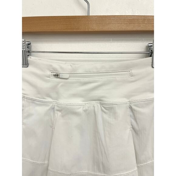 Lululemon Pace Rival Skirt (Tall) Pleated Mini Tennis Stretch Skort Pockets - 0 - Picture 5 of 10
